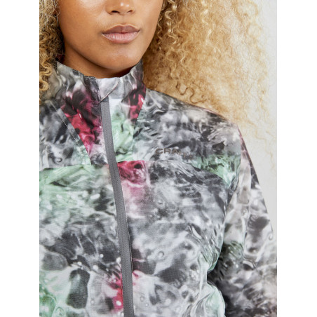 Veste à capuche Running CRAFT Femme Zippée Packable Jacket Multicolor PE 2020