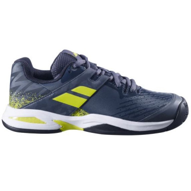 Chaussures BABOLAT Garçon PROPULSE Junior Toutes Surfaces Grise / Jaune 2023