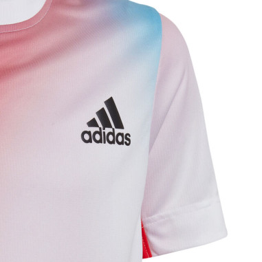 T-Shirt ADIDAS Garçon Junior Q1 TEE Blanc...