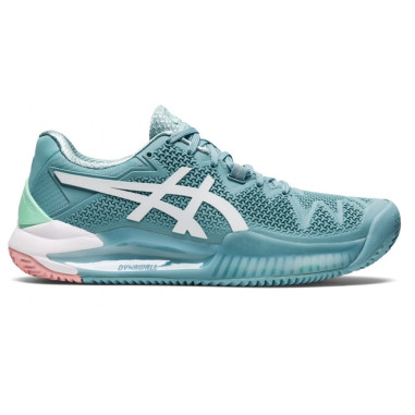 Chaussures ASICS Femme GEL-RESOLUTION 8 Toutes Surfaces Gris / Vert AH 2022