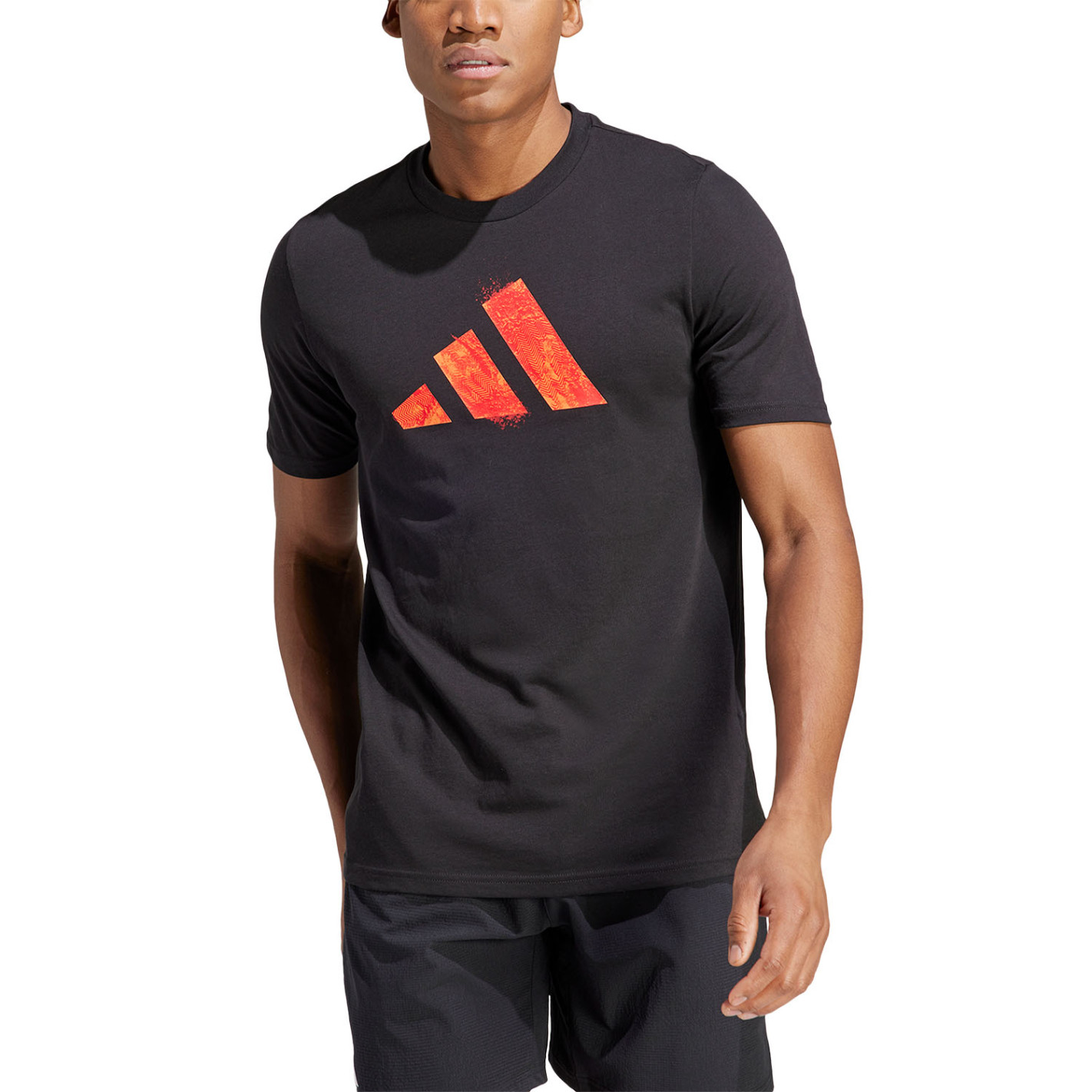 T-Shirt ADIDAS Homme ROLAND GARROS Noir / Rouge PE 2023