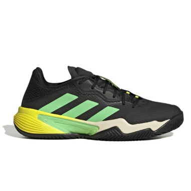 Chaussures ADIDAS Homme BARRICADE Terre Battue Noir / Vert / Jaune AH 2022