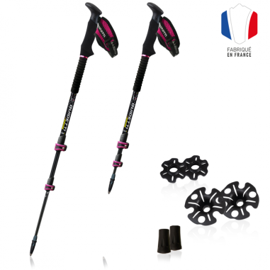 Bâtons de marche GUIDETTI BLIGHT Rubis Carbone 62-135 cm 2023