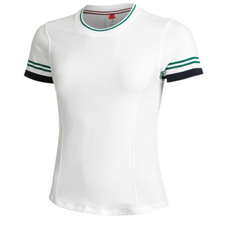 T-Shirt WILSON Femme BASELINE SEAMLESS Tee Ecru / Vert 2023