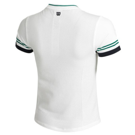 T-Shirt WILSON Femme BASELINE SEAMLESS Tee Blanc / Vert 2023