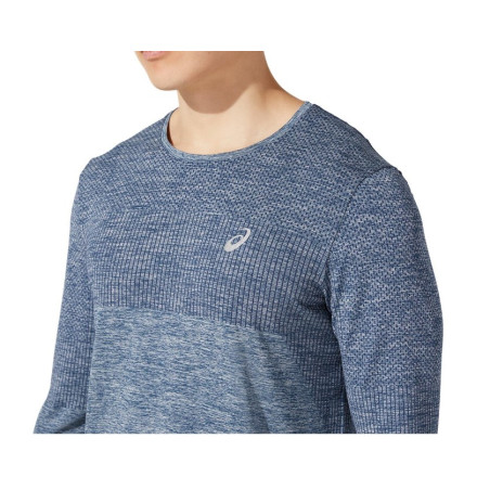T-Shirt Running Manches Longues ASICS Homme RACE SEAMLESS LS Bleu AH 2021