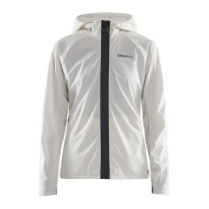 Veste à capuche Running CRAFT Femme Zippée Hydro Jacket Ecru