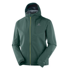 Veste Running SALOMON Homme Bonatti PRO Vert / Jaune PE 2020