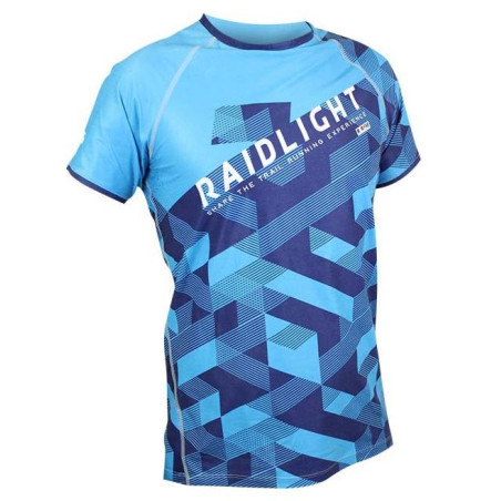 T-Shirt Running RAIDLIGHT Homme COOLMAX SS TOP FRANCE Bleu