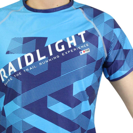 T-Shirt Running RAIDLIGHT Homme COOLMAX SS TOP FRANCE Bleu 2021