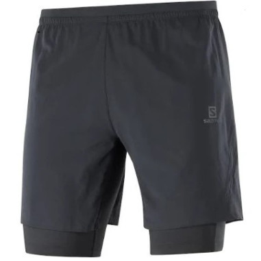 Short Running SALOMON Homme XA TWINSKIN SHORT Noir PE 2021