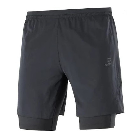 Short Running SALOMON Homme XA TWINSKIN SHORT Noir PE 2021