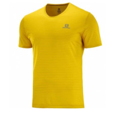 T-Shirt Running SALOMON Homme Sense Tee Jaune / Gris AH 2020