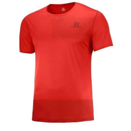T-Shirt Running SALOMON Homme SENSE TEE Rouge