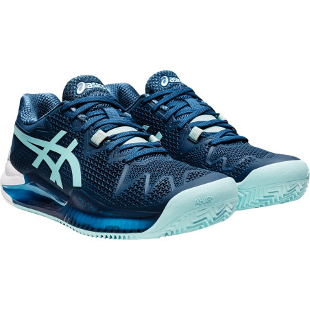 Chaussures ASICS Femme GEL-RESOLUTION 8 Clay Bleu PE 2022