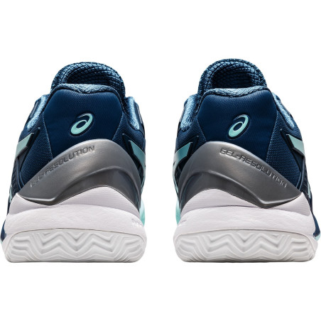 Chaussures ASICS Femme GEL-RESOLUTION 8 Terre Battue Bleu 2022
