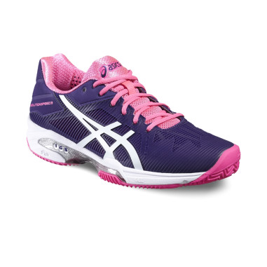 Chaussures ASICS Femme Gel-Solution Speed 3 Terre Battue Pourpre/Fushia PE 2016