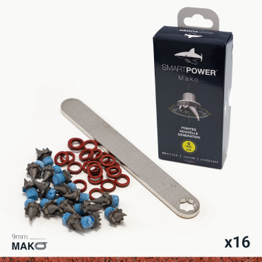 Pointes MAKO SMARTPOWER 9 MM  X 16 + CLE  2023