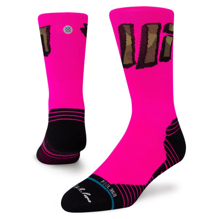 Chaussettes STANCE Homme CINELLI RP PERF Rose / Noir  AH 2021