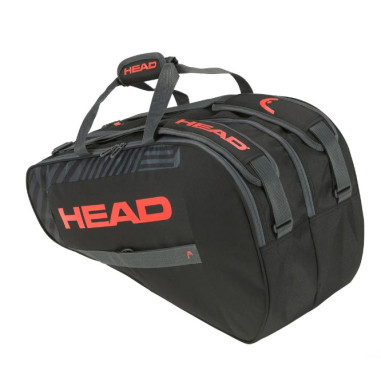 Sac de Tennis HEAD BASE RACQUET M 6R Noir / Rouge PE 2023