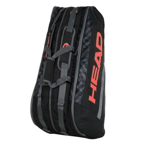 Sac de Tennis HEAD BASE RACQUET L 9R Noir / Rouge PE 2023
