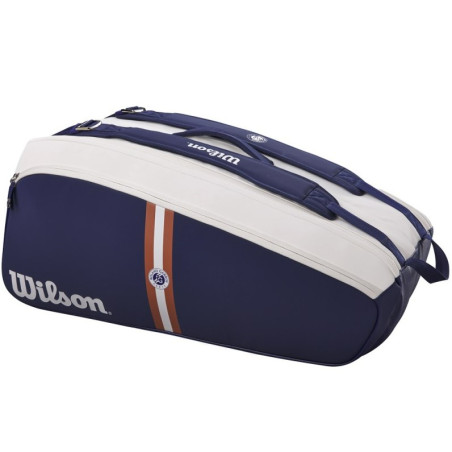 Thermo-Bag WILSON ROLAND GARROS SUPER TOUR 9 PACK Blanc / Marine 2023