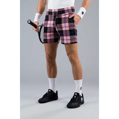 Short HYDROGEN Homme TARTAN Rose / Noir PE 2022