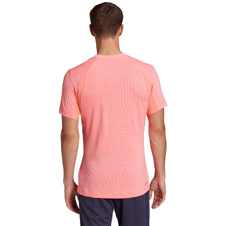 T Shirt ADIDAS Homme FREELIFT TEE Rose Noir PE 2022