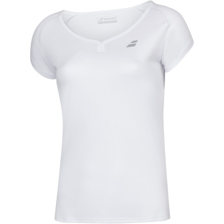 T-Shirt BABOLAT Fille PLAY Cap Sleeve Blanc 2020