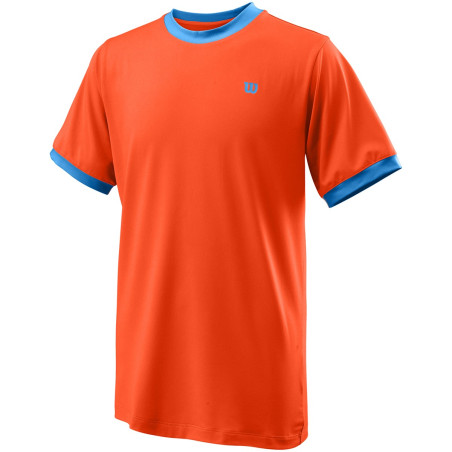 T-Shirt WILSON Garçon B Competition Crew Orange / Bleu 2020