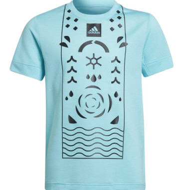 T-Shirt ADIDAS Garçon Q2 TEE Bleu PE 2022
