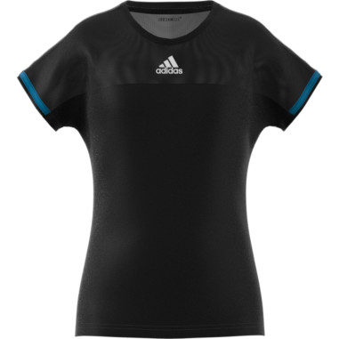 T-Shirt ADIDAS Fille G ESCOUADE Noir / Bleu PE 2019