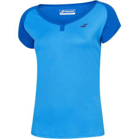 T-Shirt BABOLAT Fille PLAY Cap Sleeve Bleu 2017