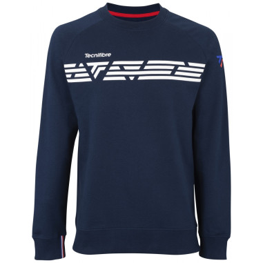 Sweat TECNIFIBRE Garçon Marine / Blanc AH 2019