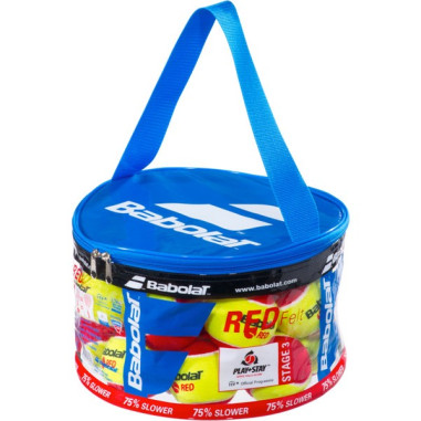 Sac de 24 balles Rouges Mousses Feutrées BABOLAT Red Felt