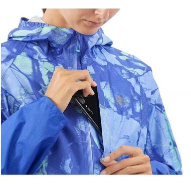 Veste Running SALOMON Femme BONATTI WP JKt Bleu...