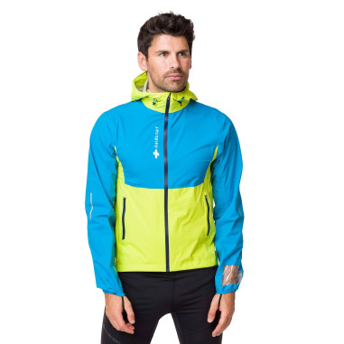 Veste Running RAIDLIGHT Homme Imperméable RESPONSIVE MP+ Turquoise / Jaune