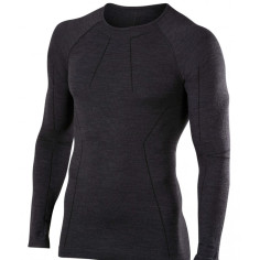T-Shirt FALKE Homme Wool Tech Longs ML Gris AH 2022
