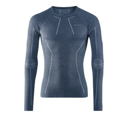 T-Shirt FALKE Homme Manches Longues WOOL TECH Bleu Marine...