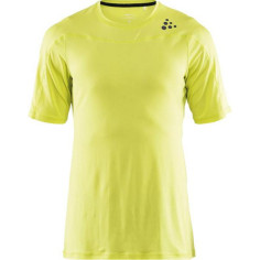 T-Shirt Running CRAFT Homme SHADE SS TEE Jaune