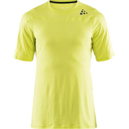 T-Shirt Running CRAFT Homme Shade SS Tee Men Jaune PE 2019
