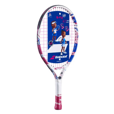 Raquette Junior BABOLAT B'FLY 17 Blanc / Bleu / Rose 2023