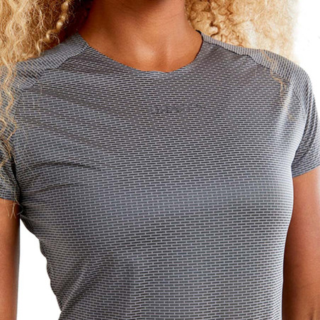 T-Shirt Running CRAFT Femme Vent Mesh SS Gris PE 2020