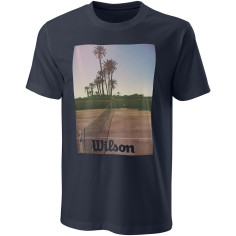 T-Shirt WILSON Homme M SCENIC TECH Tee Noir 2021