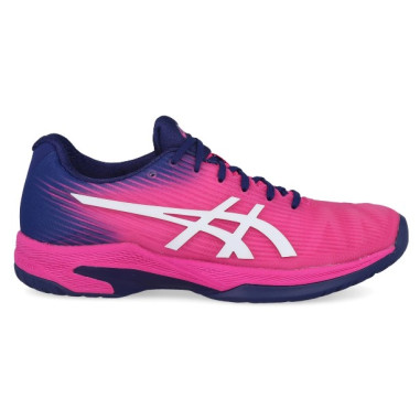 Chaussures ASICS Femme SOLUTION SPEED FF Terre Battue Rose / Marine