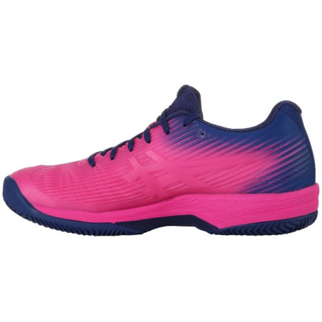 Chaussures ASICS Femme Solution Speed FF Clay Noir / Rose PE 2018