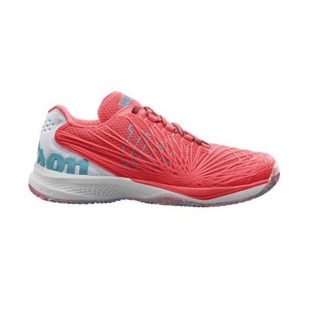 Chaussures WILSON Femme Kaos 2.0 Clay Blanc / Corail PE 2018