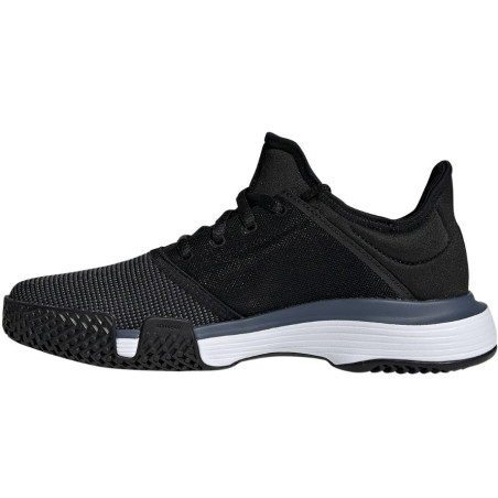 Chaussures ADIDAS Junior SoleCourt xJ  Noir / Blanc PE 2019