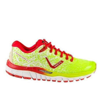 Chaussures Running VEETS Homme Transition 2.1 Jaune / Rouge / Blanc PE 2019