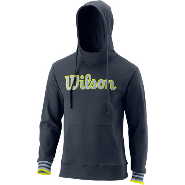 Veste à capuche WILSON Homme SCRIPT ECO Gris / Jaune 2022 